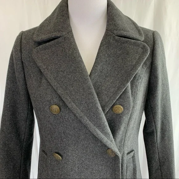 NWOT! Banana Republic Wool Sturdy Gray Jacket - Picture 2 of 10